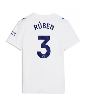 Billige Fotballdrakt Manchester City Ruben Dias #3 Replika Tredjedrakt Dame 2026-27 Kortermet